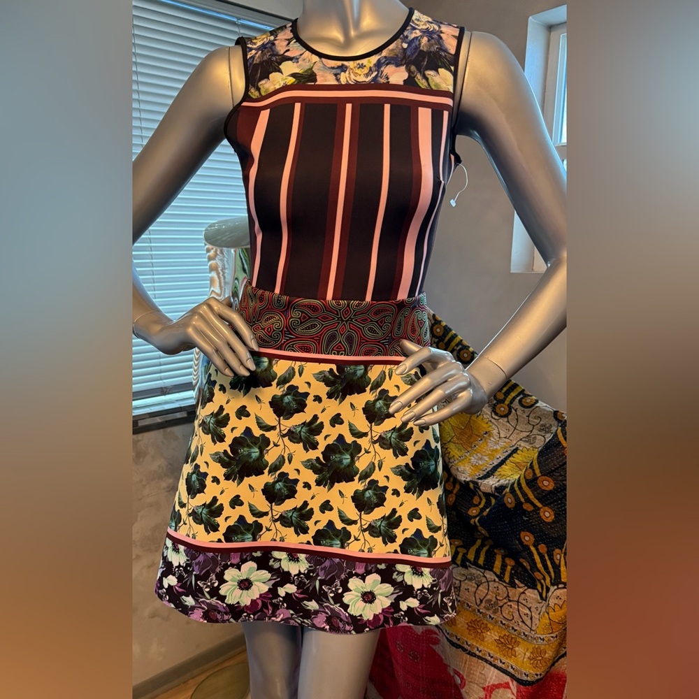 Clover Canyon Multicolor Floral A-Line Dress